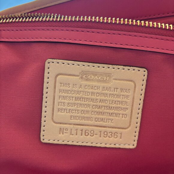 Authentic Coach Hamptons Striped Multicolor Straw tote - Picture 5 of 10